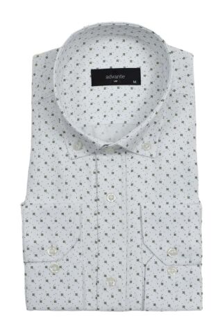 Erkek Puantiyeli Klasik Uzun Kol Gömlek BGL-ST02991