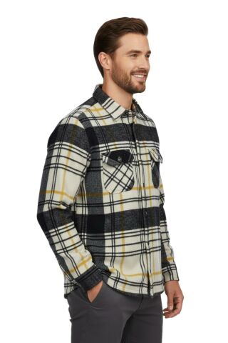 Erkek Kışlık Çift Cep Kapaklı Oduncu Gömlek BGL-ST04934