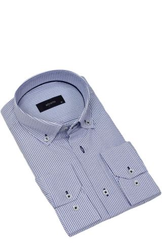 Erkek Klasik Piti Kare Tek Cepli Gömlek BGL-ST03904