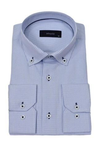 Erkek Klasik Piti Kare Tek Cepli Gömlek BGL-ST03904