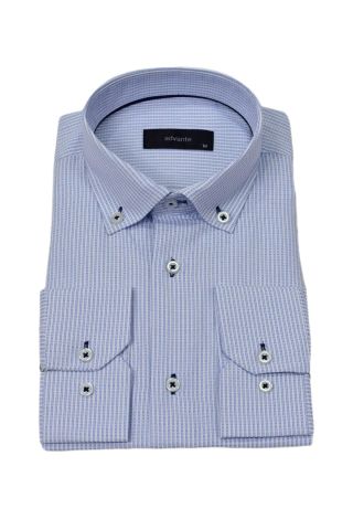 Erkek Klasik Piti Kare Tek Cepli Gömlek BGL-ST03904