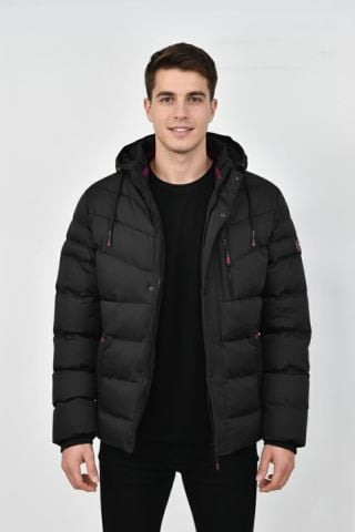 Erkek Kapüşonlu İç Kürklü Spor Mont 99526 BGL-ST04171