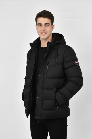 Erkek Kapüşonlu İç Kürklü Spor Mont 99526 BGL-ST04171