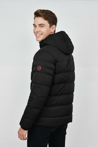 Erkek Kapüşonlu İç Kürklü Spor Mont 99526 BGL-ST04171