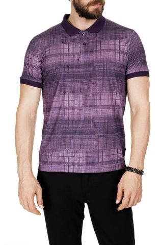 Erkek Polo Yaka Baskılı Tişört BGL-ST00530