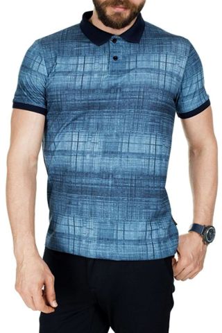 Erkek Polo Yaka Baskılı Tişört BGL-ST00530