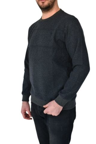 Erkek Büyük Beden Sıfır Yaka Sweatshirt 2245-BTL BGL-ST02357