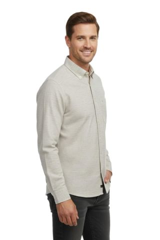 Erkek Klasik Uzun Kol Tek Cepli Gömlek BGL-ST04821