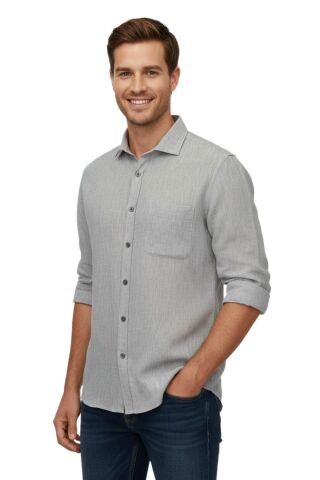Erkek Yazlık Klasik Uzun Kol Gömlek 3819 BGL-ST04753