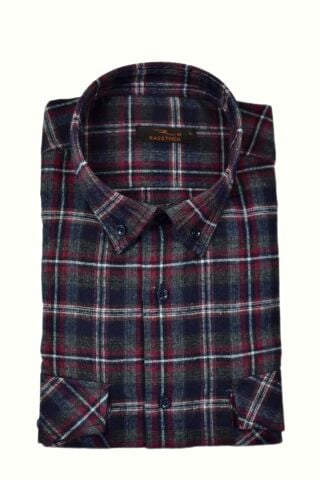 Erkek Pamuklu Kışlık Çift Cep Kapaklı Renk Gömlek BGL-ST03264