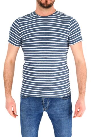 Erkek Sıfır Yaka Tişört T-750 BGL-ST01836