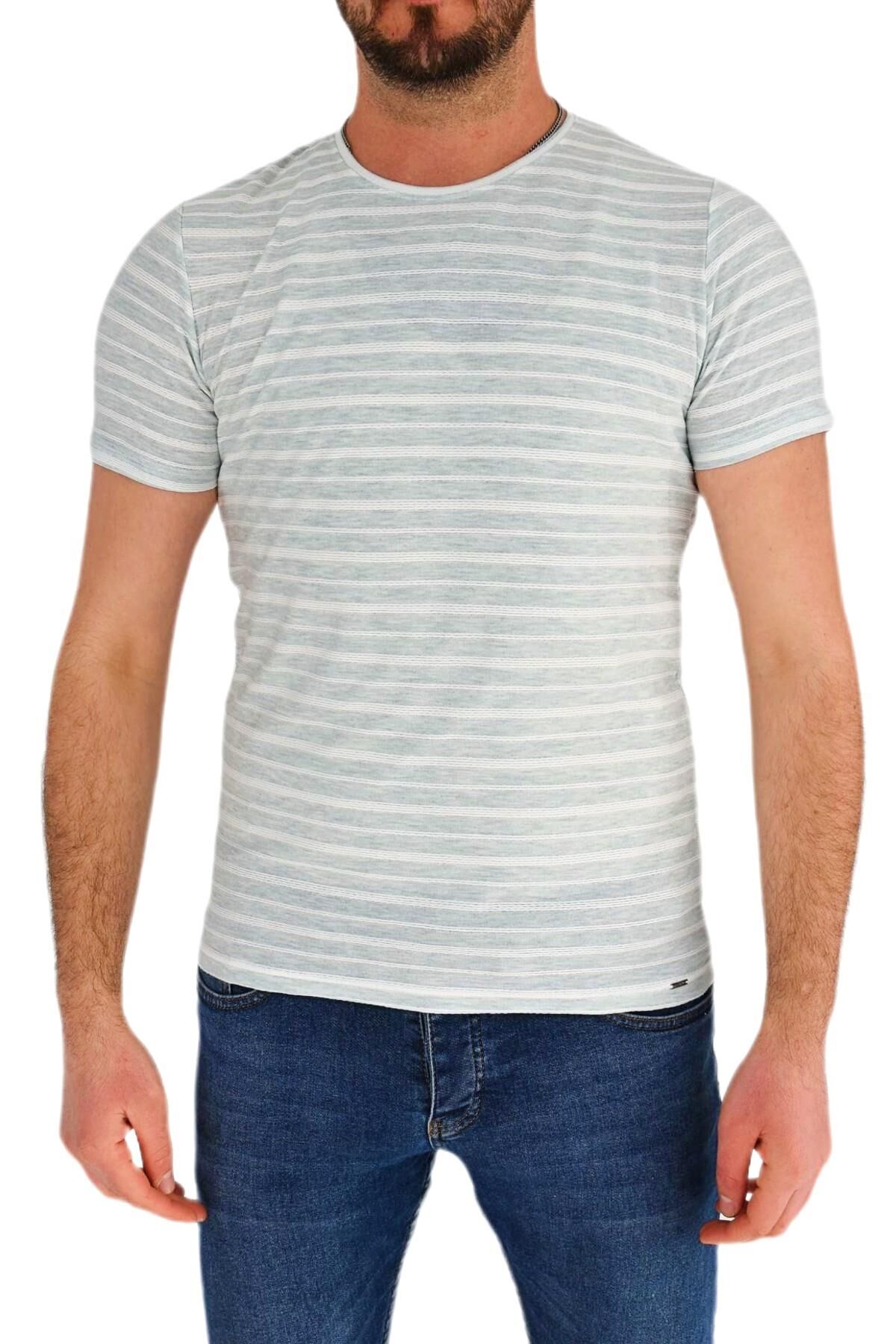 Erkek Sıfır Yaka Tişört T-750 BGL-ST01836