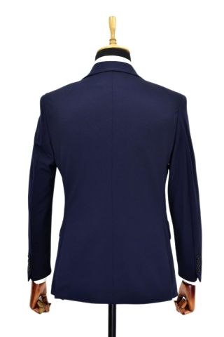 Erkek Lacivert Tek Spor Ceket Çift Yırtmaçlı BGL-ST03974