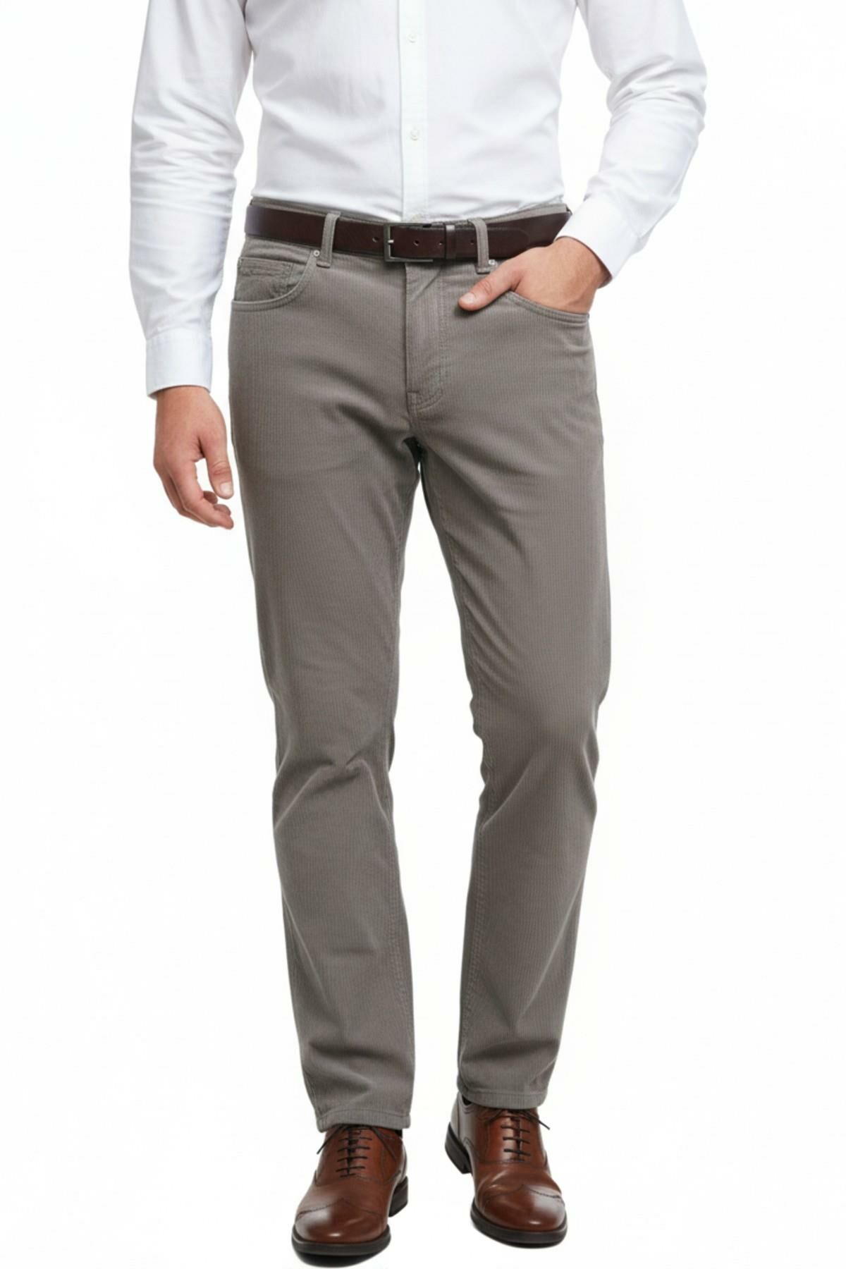 Erkek Regular Fit 5 Cep Kadife Pantolon 320 BGL-ST05054