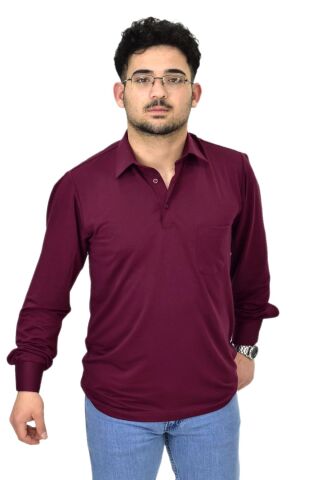 Erkek Gömlek Yaka Uzunkol Tişört T6063 BGL-ST04542