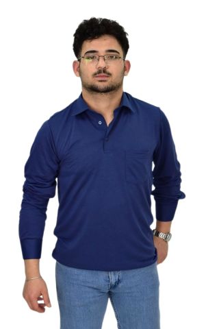 Erkek Gömlek Yaka Uzunkol Tişört T6063 BGL-ST04542