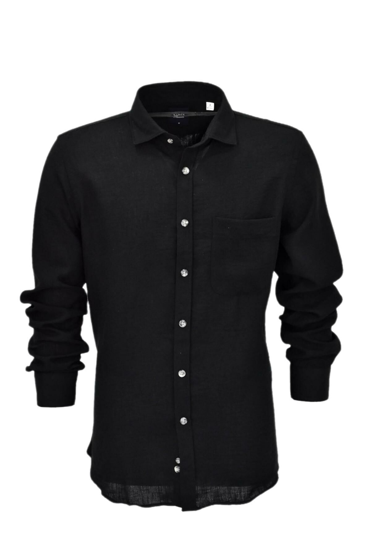 Erkek Yazlık Klasik Uzun Kol Gömlek 3816 BGL-ST04754