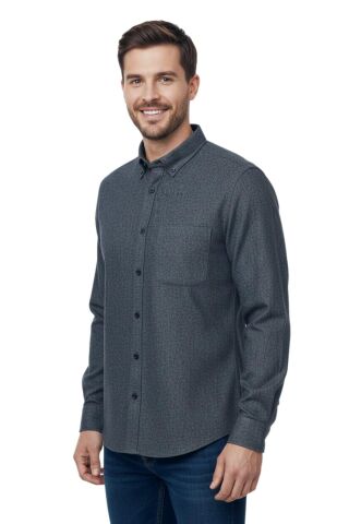 Erkek Kışlık Uzun Kol Tek Cepli Gömlek BGL-ST04820