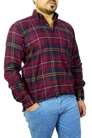 Erkek Regular Fit Pamuklu Oduncu Gömlek Bgl-st00813