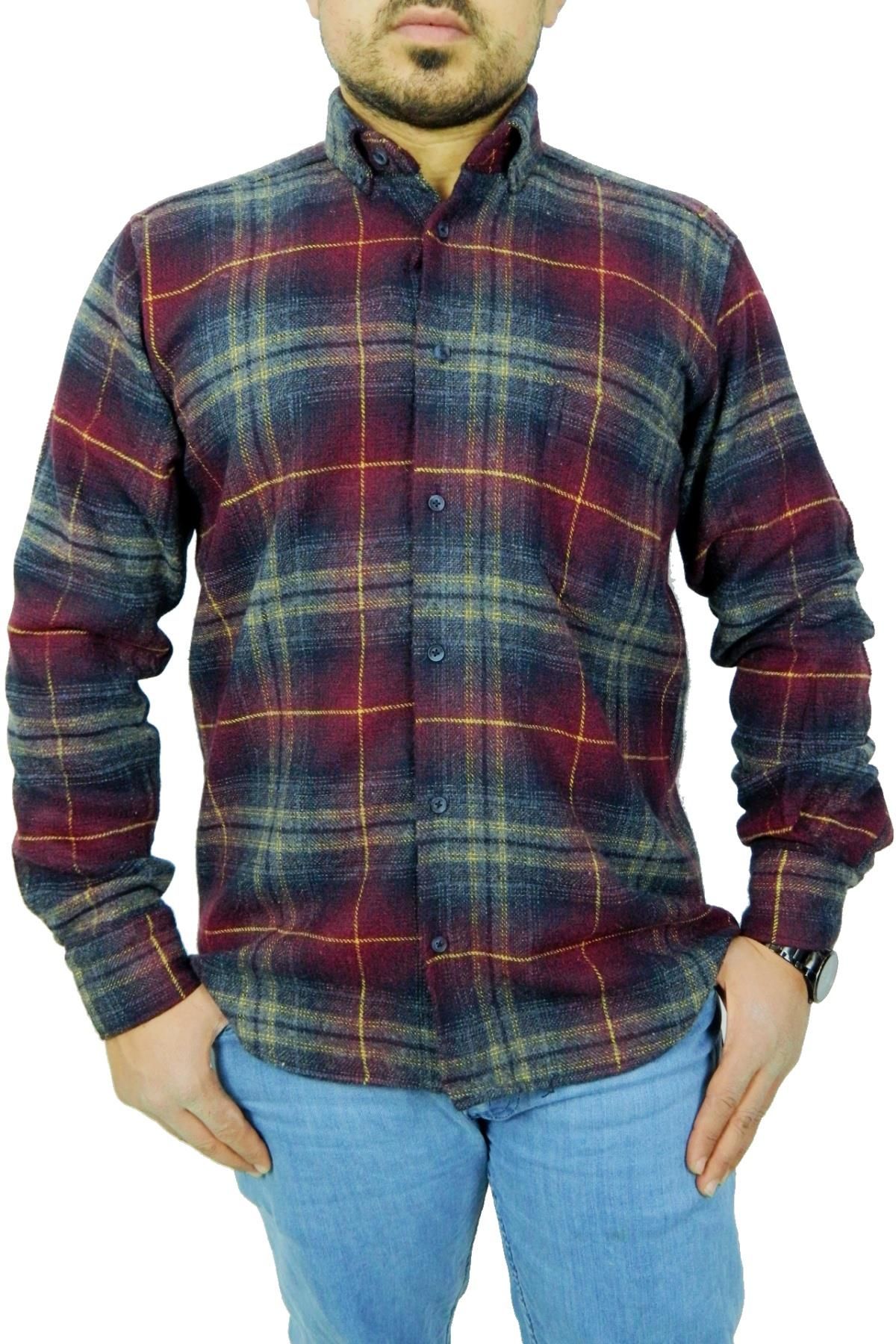 Erkek Regular Fit Pamuklu Oduncu Gömlek Bgl-st00813