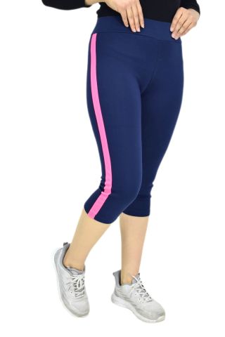 Kadın Kısa Spor Şeritli Tayt BGL-ST00645