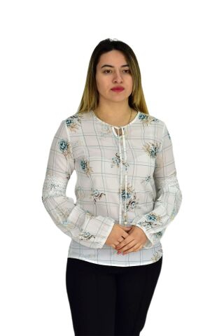 Kadın Çiçekli Bluz BGL-ST00591