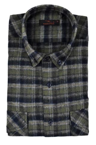 Erkek Pamuklu Kışlık Çift Cep Kapaklı Renk Gömlek BGL-ST03266