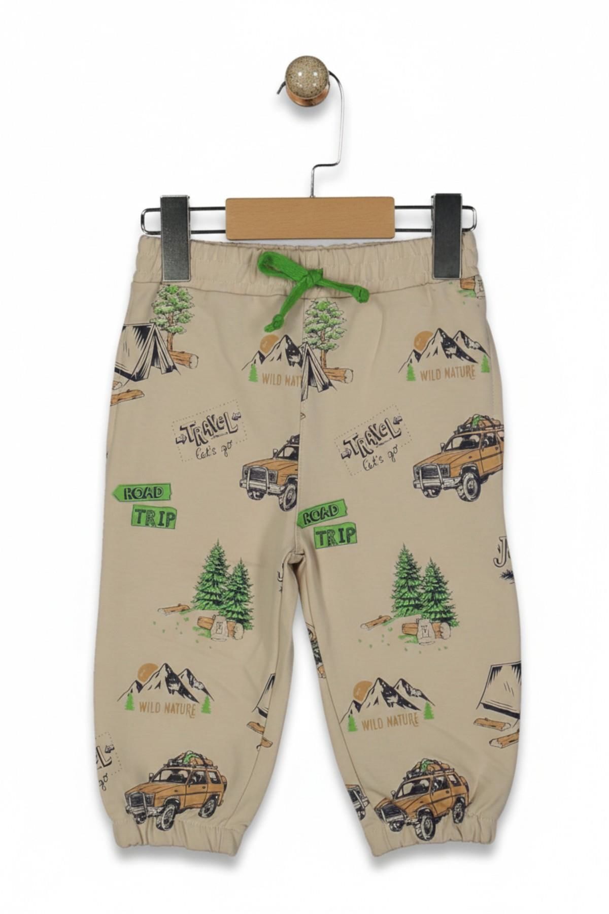 Erkek Çocuk Baskılı  Eşofman Altı BGL-ST05226