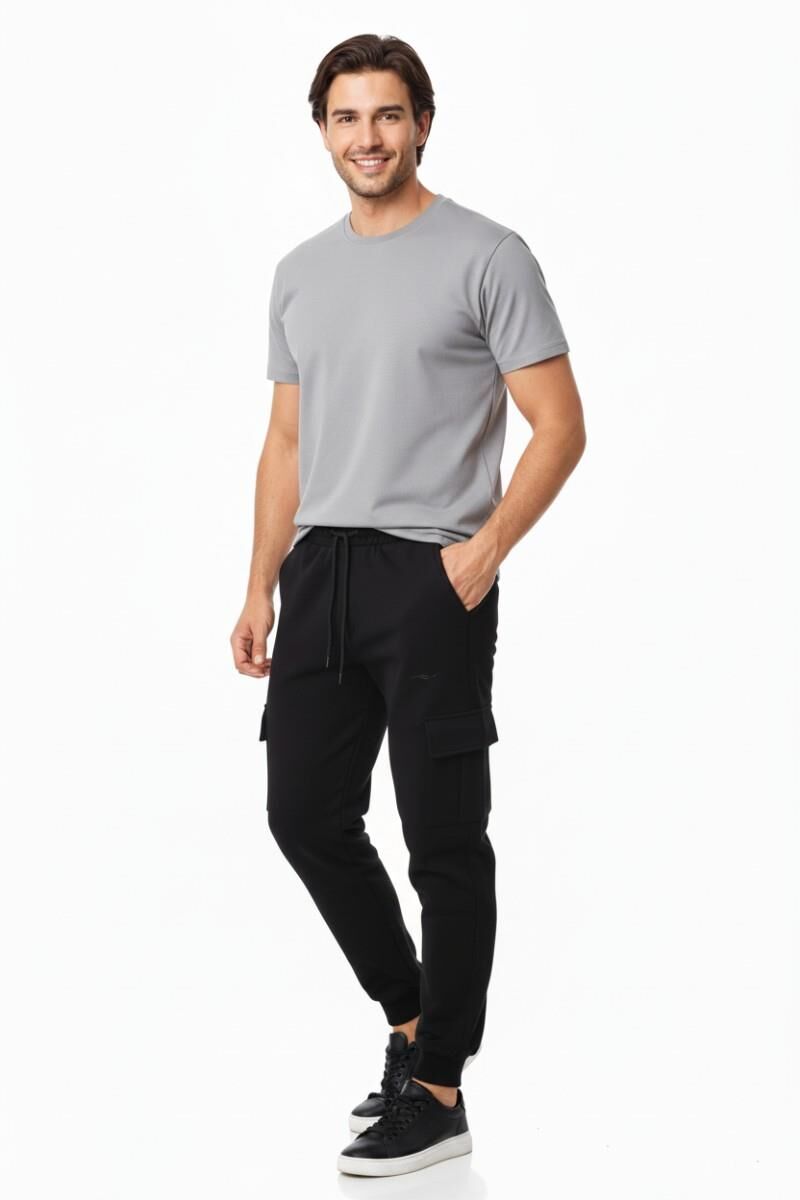 Erkek Kargo Cepli Manşetli Eşofman Altı 091 BGL-ST04783