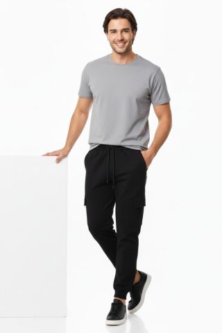 Erkek Kargo Cepli Manşetli Eşofman Altı 091 BGL-ST04783