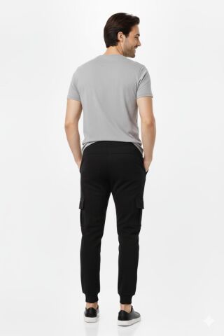 Erkek Kargo Cepli Manşetli Eşofman Altı 091 BGL-ST04783