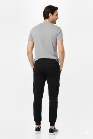 Erkek Kargo Cepli Manşetli Eşofman Altı 091 BGL-ST04783