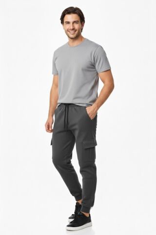 Erkek Kargo Cepli Manşetli Eşofman Altı 091 BGL-ST04783