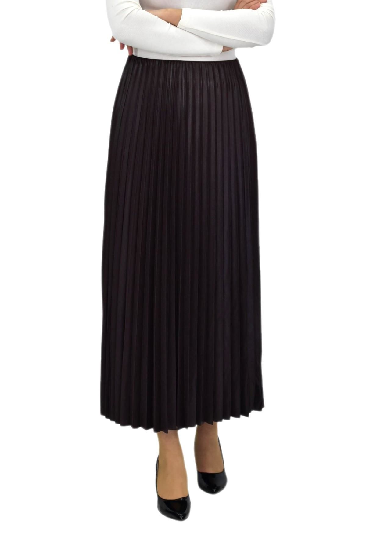 Kadın Piliseli Lastikli Etek  BGL-ST04244