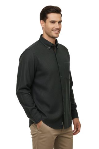 Erkek Kışlık Uzun Kol Tek Cepli Gömlek BGL-ST04819