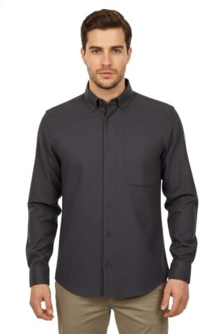 Erkek Kışlık Uzun Kol Tek Cepli Gömlek BGL-ST04819