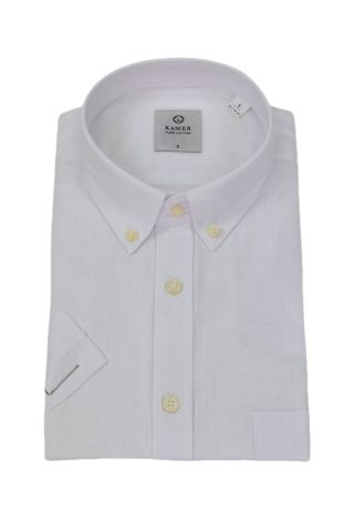 Erkek Klasik Düz Renk Kısa Kol Gömlek Pamuklu 9410 BGL-ST04746