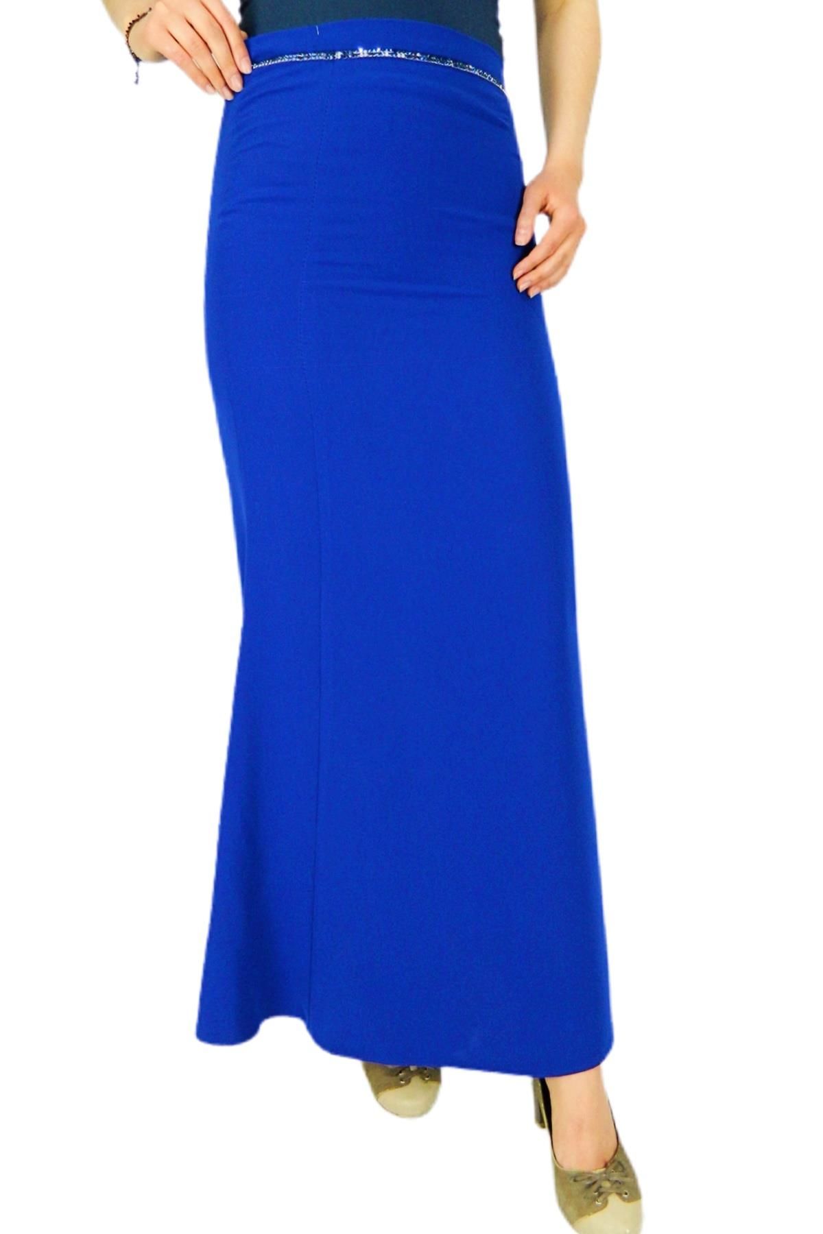 Kadın Etek Kumaş Parçalı ERM128