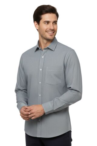 Erkek Klasik Uzun Kol Tek Cepli Gömlek BGL-ST04822