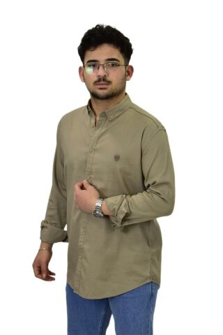 Erkek Büyük Beden Spor Likralı Gömlek BGL-ST04486