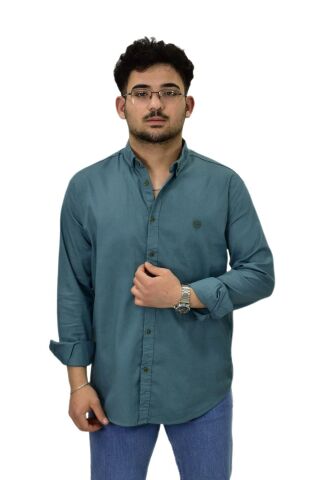 Erkek Büyük Beden Spor Likralı Gömlek BGL-ST04486