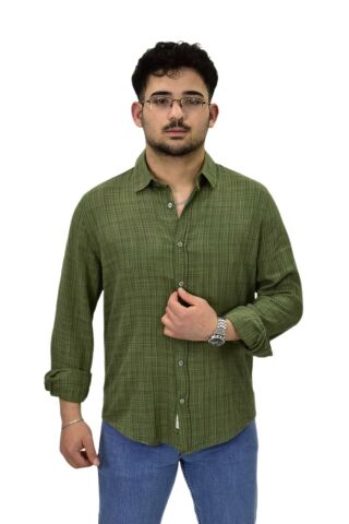 Erkek Spor Silim Fit Uzun Kol Gömlek G5005 BGL-ST04494