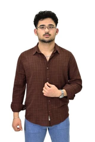 Erkek Spor Silim Fit Uzun Kol Gömlek G5005 BGL-ST04494