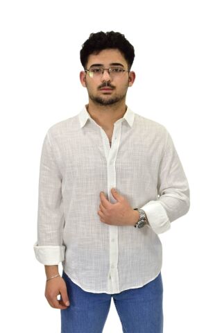 Erkek Spor Silim Fit Uzun Kol Gömlek G5005 BGL-ST04494