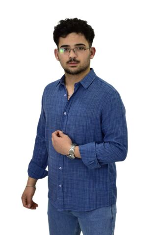 Erkek Spor Silim Fit Uzun Kol Gömlek G5005 BGL-ST04494