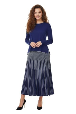 Kadın Merserize Kazak Etek Takım 140274 BGL-ST04078