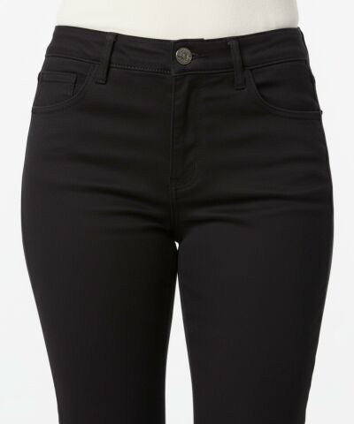 Kadın Siyah Kanvas Likralı Pantolon BGL-ST04889