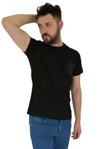 Erkek Baskılı Sıfır Yaka Tişört 2376 BGL-ST02820