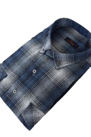 Erkek Kışlık Klasik Çift Cepli Kapaklı Gömlek BGL-ST02259