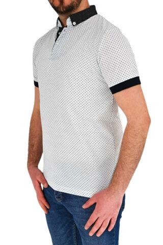 Erkek Polo Yaka Puantiyeli Tişört BGL-ST01888
